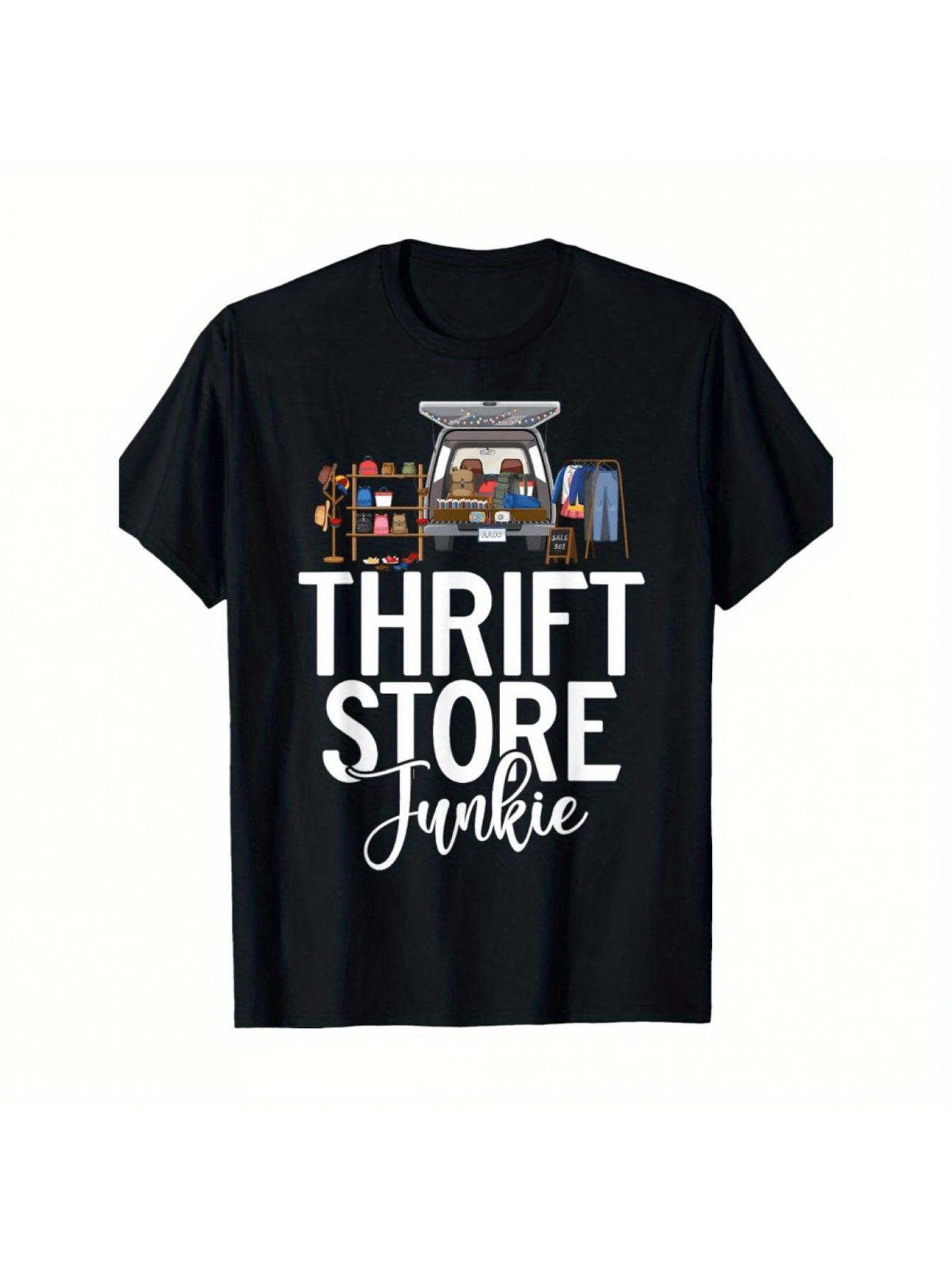 Thrift Vintage Fashion Usa - 1 camiseta masculina vintage com estampa