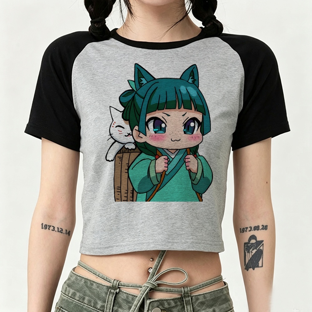 Vintage Fashion For Sale - Camiseta Cropped The Apothecary Diaries Teen