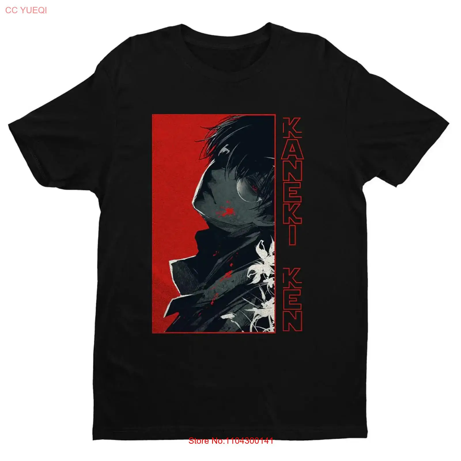 Vintage Fashion In Tokyo - Camiseta Preta Anime Kaneki Ken Tokyo