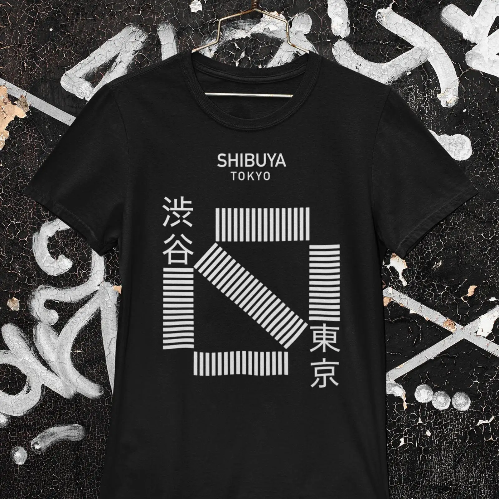Vintage Fashion In Tokyo - Camiseta minimalista japonesa Shibuya Crossing Tokyo