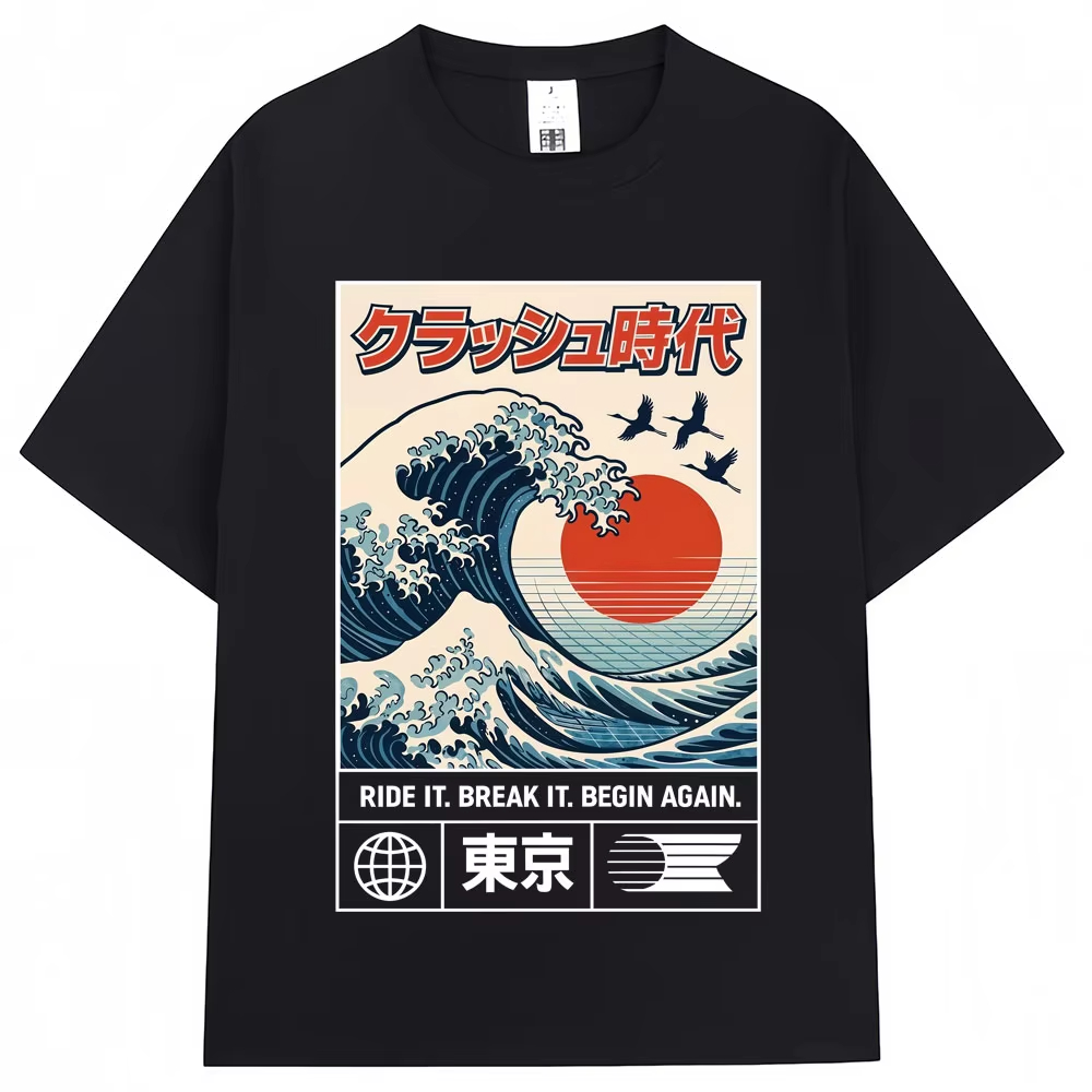 Camiseta Gráfica Estilo Japonê - Vintage Fashion In Tokyo avaliação e preço