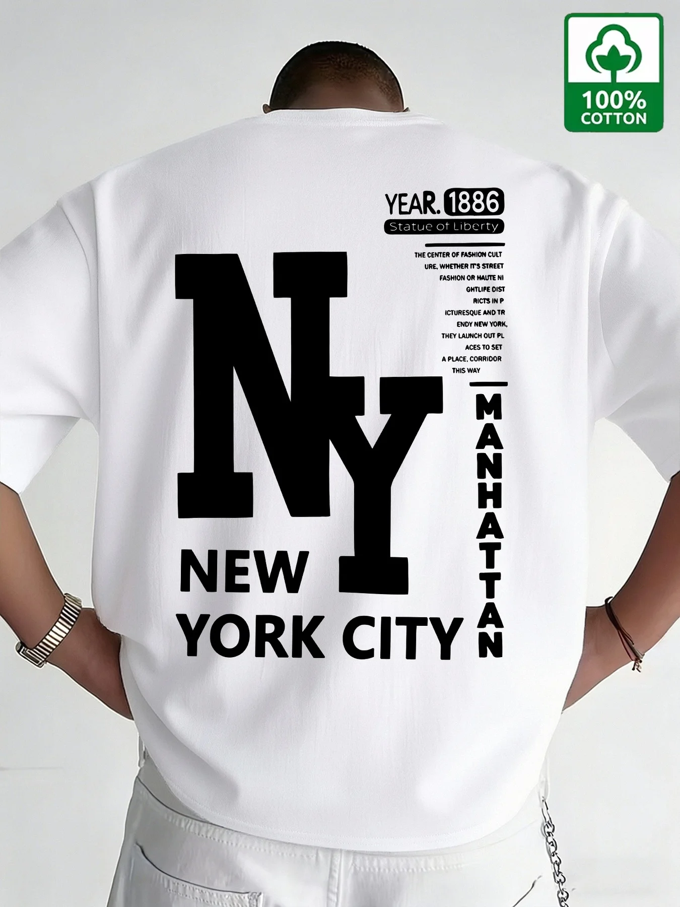 Camiseta Masculina NYC de Algo - Vintage Fashion Nyc avaliação e preço
