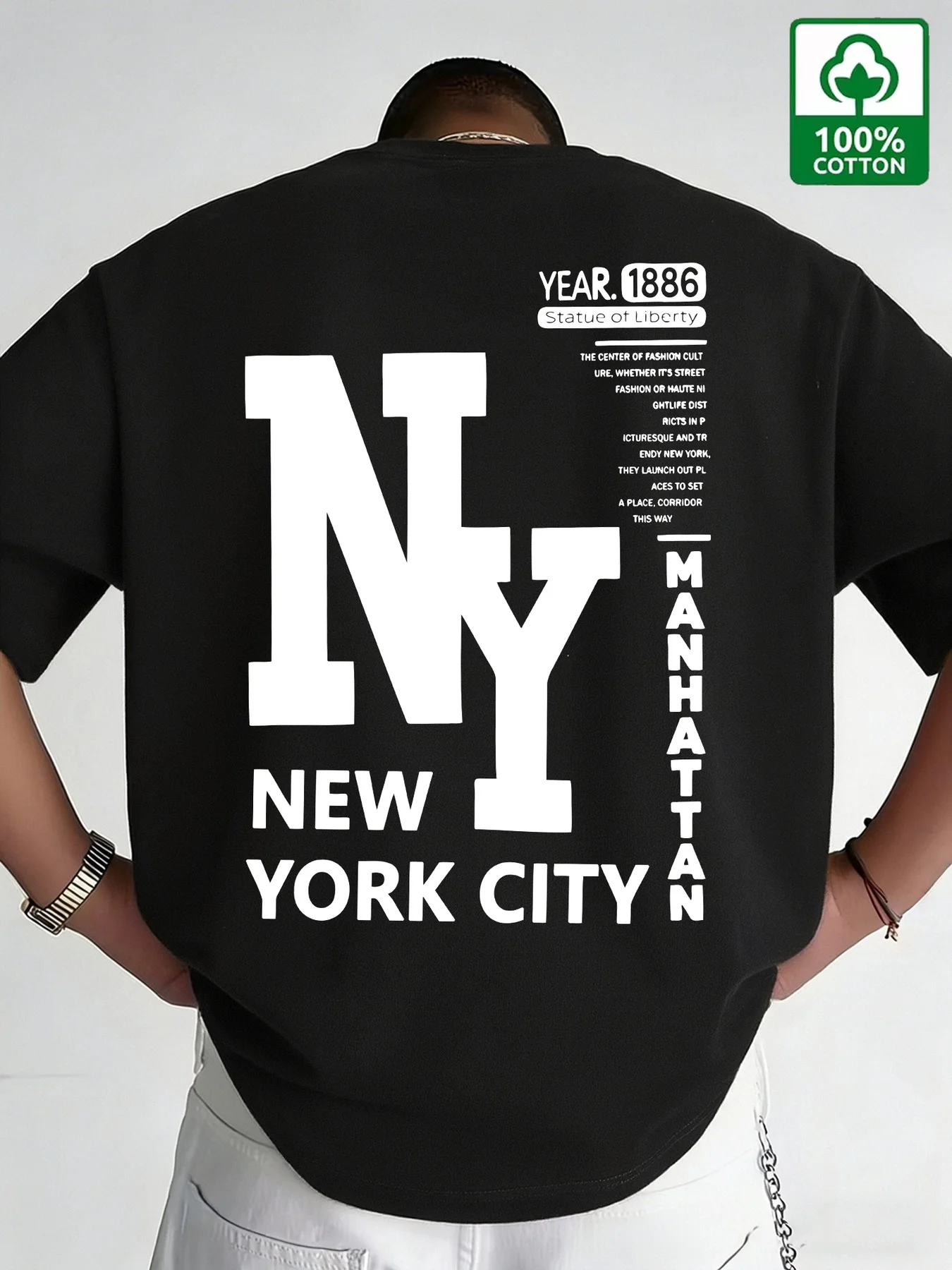 Camiseta Masculina NYC de Algo - Vintage Fashion Nyc avaliação e preço
