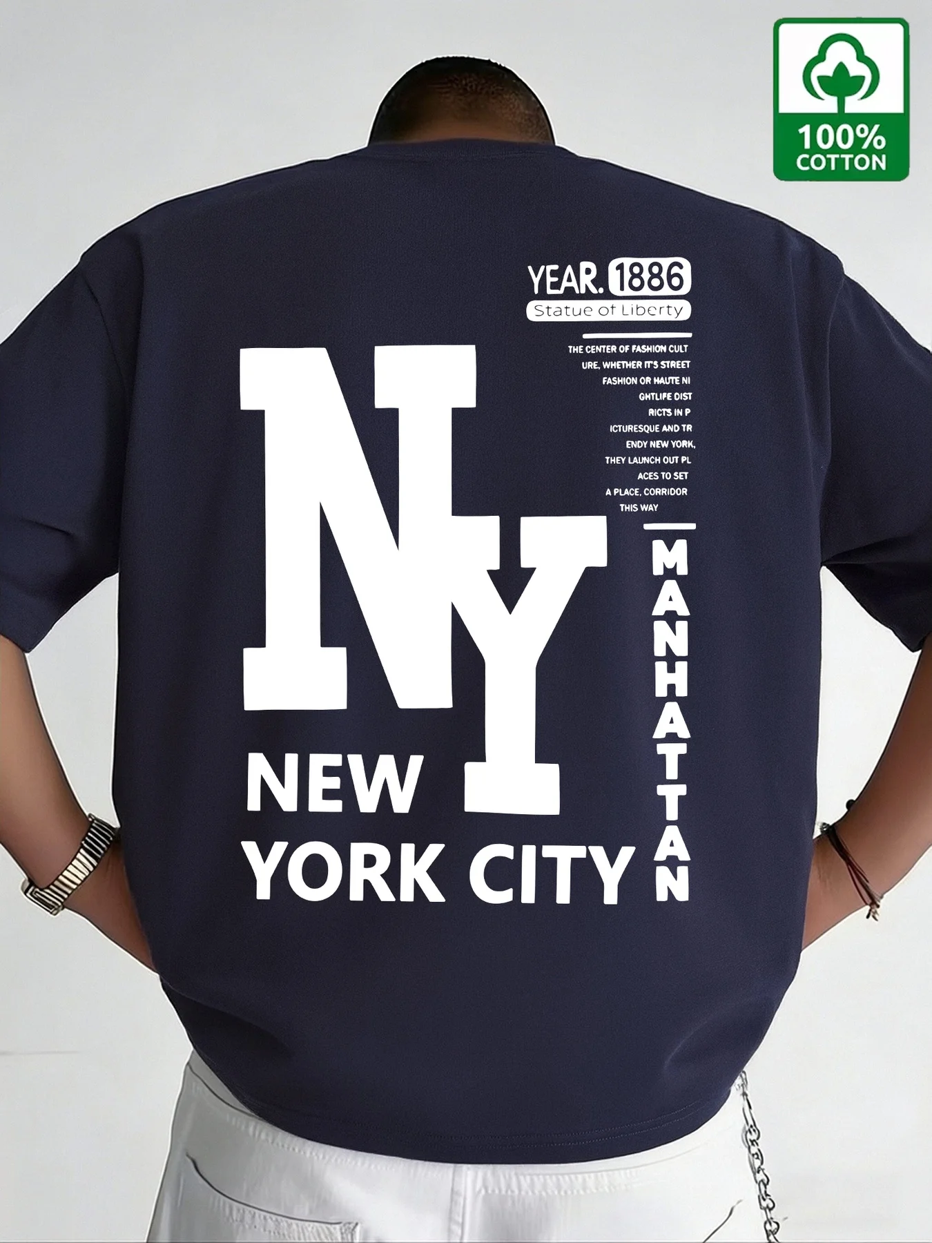 Camiseta Masculina NYC de Algo - Vintage Fashion Nyc avaliação e preço