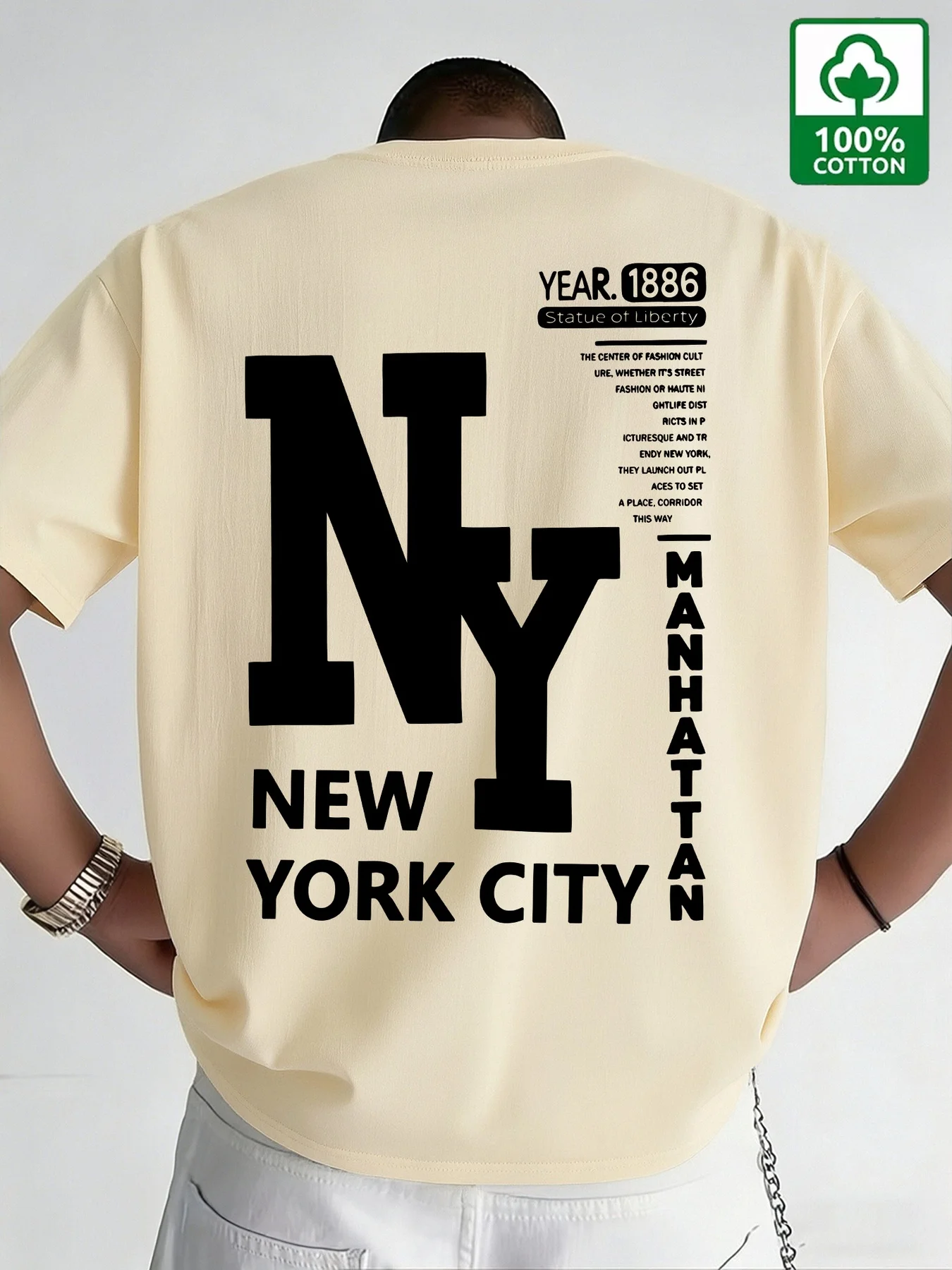Camiseta Masculina NYC de Algo - Vintage Fashion Nyc avaliação e preço