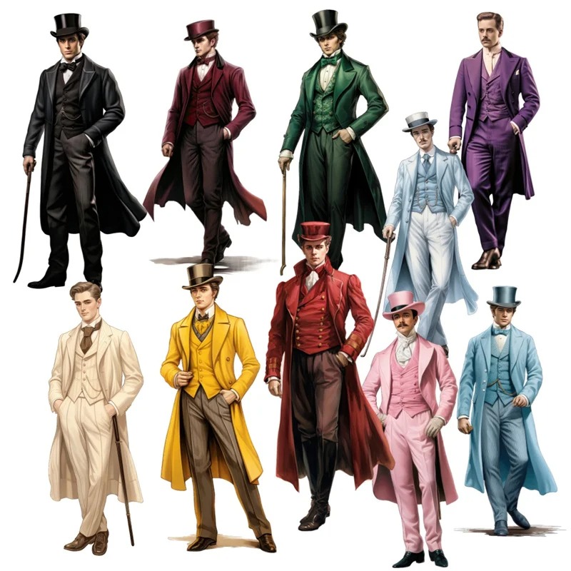 Adesivos de Cavalheiros da Era - Vintage Fashion Magazines avaliação e preço