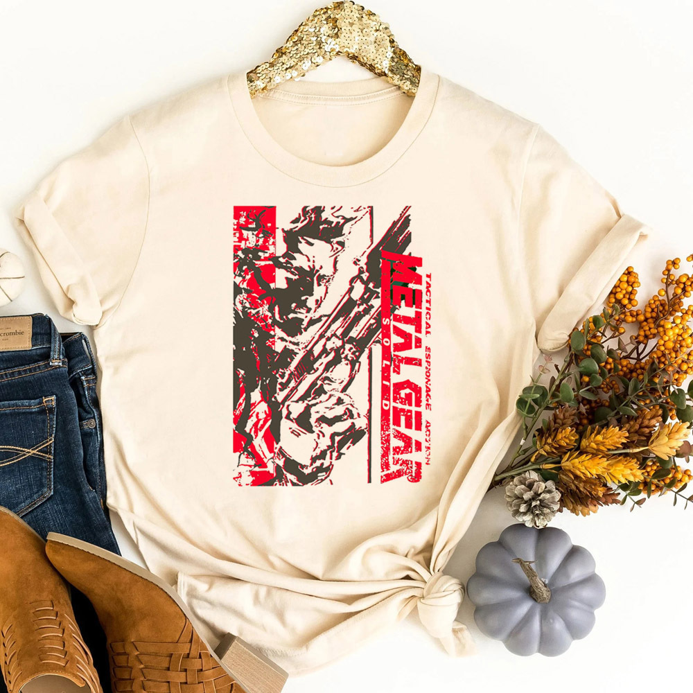 Camiseta Metal Gear Solid para - Vintage Fashion For Sale avaliação e preço